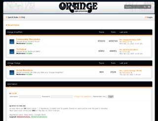 forum.orangeamps.com screenshot