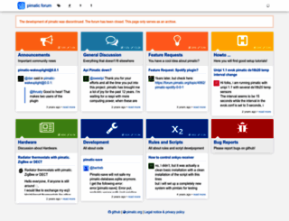 forum.pimatic.org screenshot