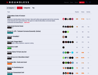 forum.playboundless.com screenshot