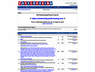 forum.postcrossing.com screenshot