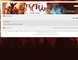 forum.raw-thegame.com screenshot