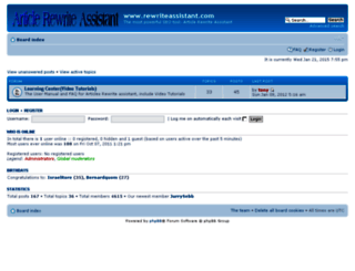 forum.rewriteassistant.com screenshot