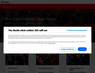 forum.solidworks.com screenshot