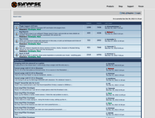 forum.synapse-audio.com screenshot