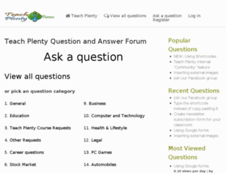 forum.teachplenty.com screenshot