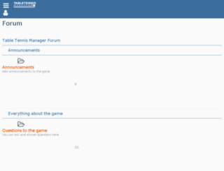 forum.tischtennis-manager.com screenshot