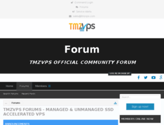 forum.tmzvps.com screenshot