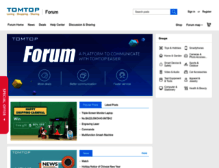 forum.tomtop.com screenshot