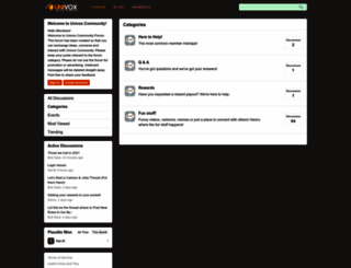 forum.univoxcommunity.com screenshot