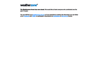 forum.weatherzone.com.au screenshot