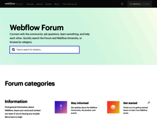 forum.webflow.com screenshot