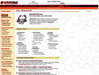 forum.websitegear.com screenshot