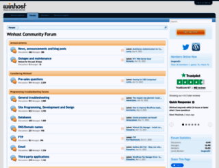 forum.winhost.com screenshot