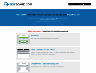 forumdespsychologues.editboard.com screenshot