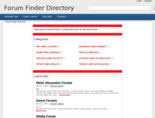 forumfinder.com.au screenshot