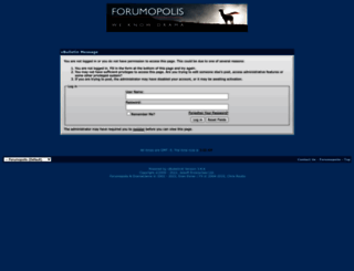 forumopolis.com screenshot