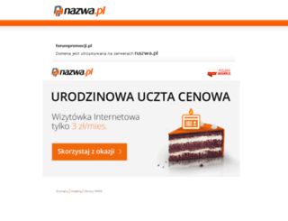 forumpromocji.pl screenshot