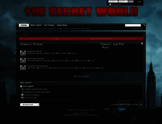 forums-fr.thesecretworld.com screenshot