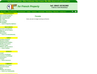 forums.1st-for-french-property.co.uk screenshot
