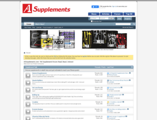 forums.a1supplements.com screenshot