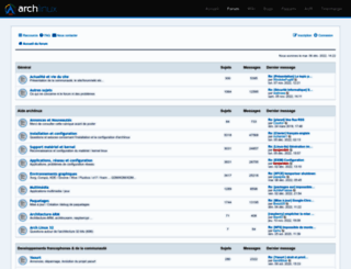 forums.archlinux.fr screenshot