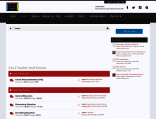 forums.atozteacherstuff.com screenshot
