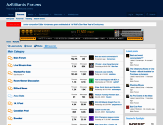 forums.azbilliards.com screenshot