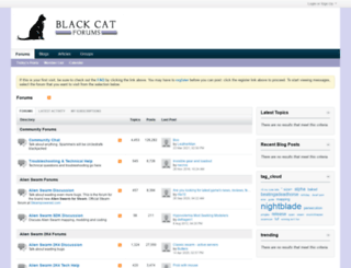 forums.blackcatgames.com screenshot