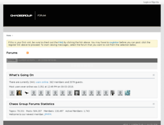 forums.chaosgroup.com screenshot