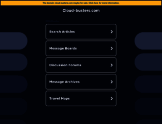forums.cloud-busters.com screenshot