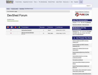 forums.devshed.com screenshot