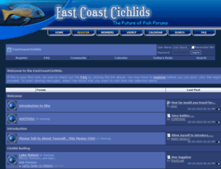 forums.eastcoastcichlids.org screenshot