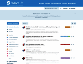 forums.fedora-fr.org screenshot