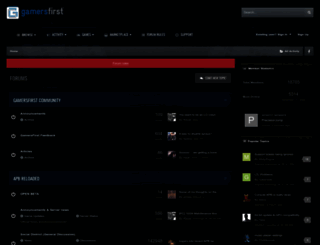 forums.gamersfirst.com screenshot