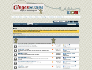 forums.gingerscraps.net screenshot