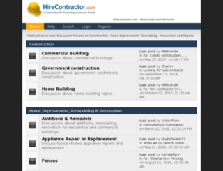 forums.hirecontractor.com screenshot