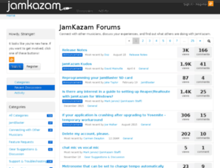 forums.jamkazam.com screenshot