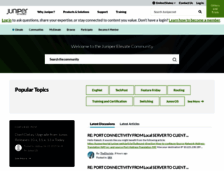 forums.juniper.net screenshot