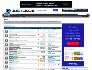 forums.justlinux.com screenshot