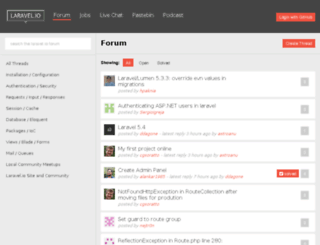 forums.laravel.io screenshot