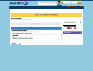forums.miamibeach411.com screenshot