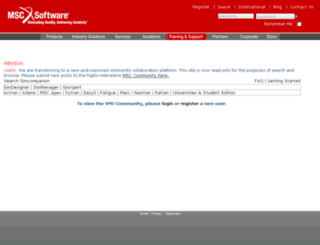 forums.mscsoftware.com screenshot