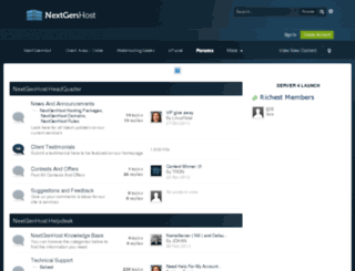 forums.nextgenhost.net screenshot