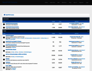 forums.nextpvr.com screenshot