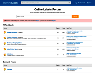 forums.onlinelabels.com screenshot