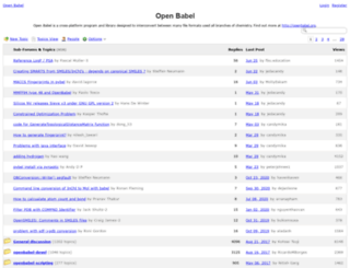 forums.openbabel.org screenshot