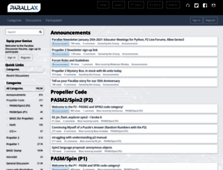 forums.parallax.com screenshot