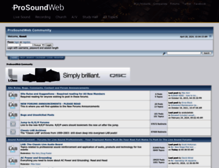 forums.prosoundweb.com screenshot