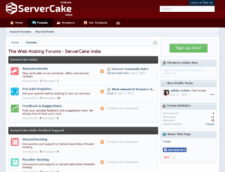 forums.servercake.in screenshot