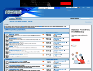 forums.smallbusinesscomputing.com screenshot